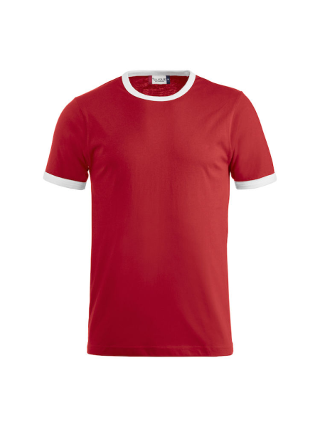 Clique, T-Shirt Nome, rot/weiß