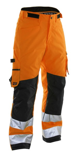 Jobman, Hi-Vis Winterhose, orange/schwarz