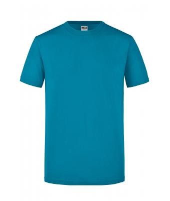 James & Nicholson, Men's Slim Fit-T-Shirt, caribbean-blue