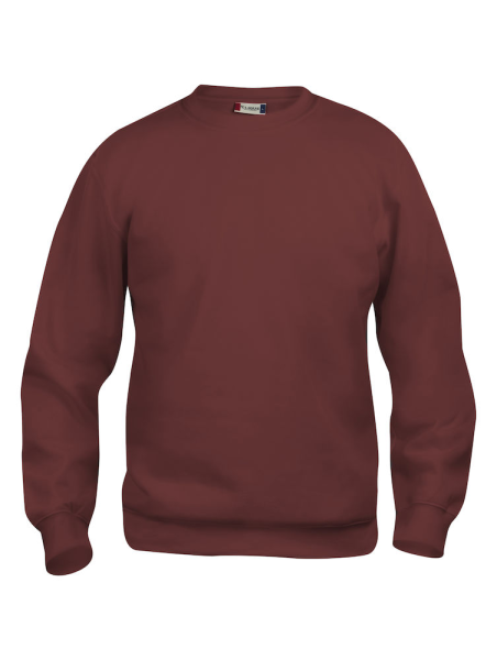 Clique, Sweatshirt Basic Roundneck, bordeaux
