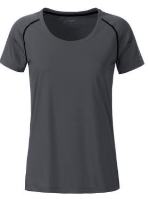 James & Nicholson, Ladies' Sports T-Shirt, titan/black