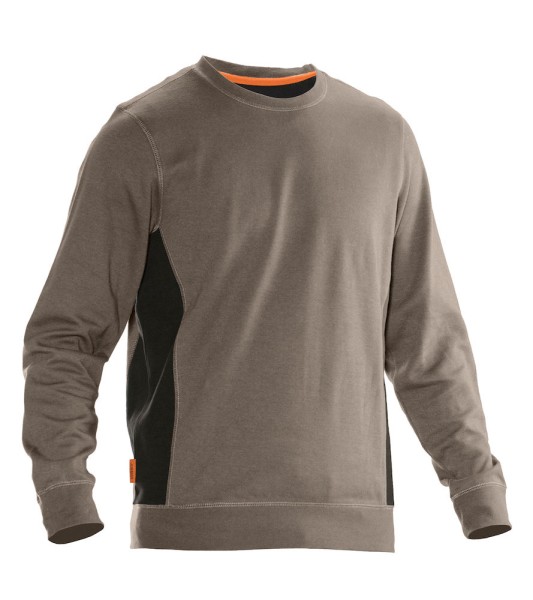 Jobman, Sweatshirt "Practical", khaki/schwarz