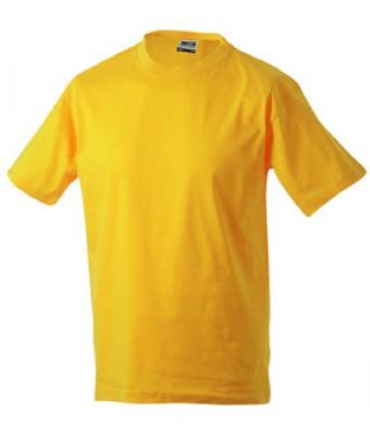 James & Nicholson, Round-T-Shirt Medium, gold-yellow