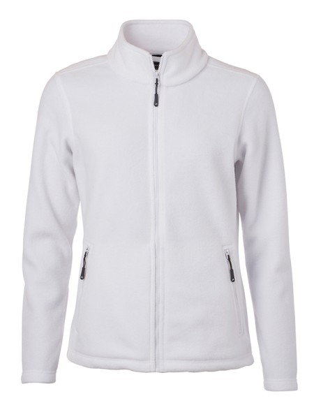 James & Nicholson, Ladies' Fleece Jacket, white