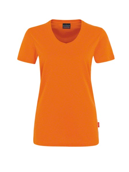 HAKRO, Damen V-Shirt MIKRALINAR®, orange