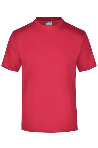 James & Nicholson, Round-T-Shirt Medium, red