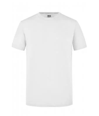 James & Nicholson, Men's Slim Fit-T-Shirt, white