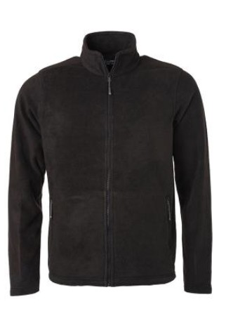 James & Nicholson, Men's Fleece Jacket, black