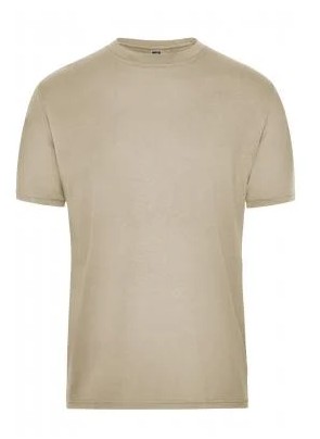 James & Nicholson, Men's BIO Workwear T-Shirt, stone