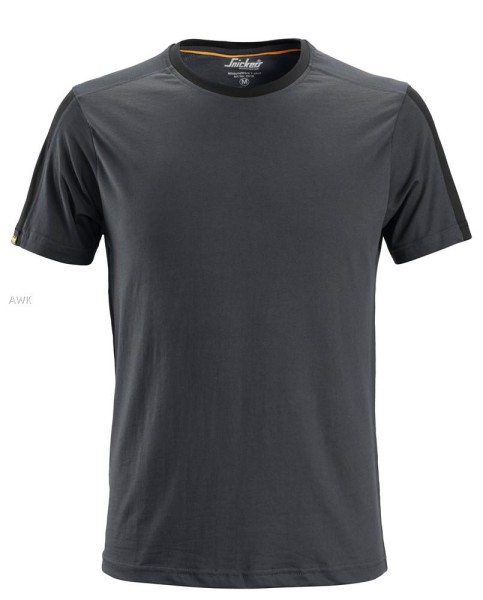 Snickers 2518, AllroundWork, T-Shirt, steel grey/black