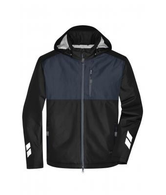 James & Nicholson, Padded Hardshell Workwear Jacket, black/carbon