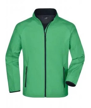 James & Nicholson, Men's Promo Softshell Jacket, green/navy