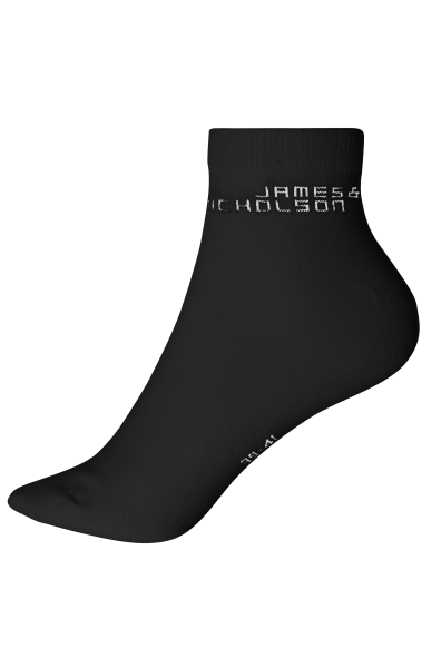 James & Nicholson, Bio Sneaker Socks, black