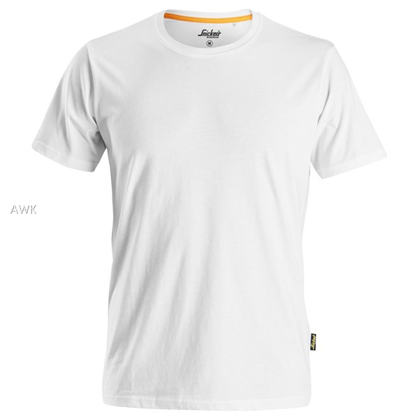 Snickers 2526, AllroundWork, T-Shirt aus Bio-Baumwolle,white