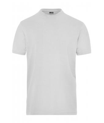 James & Nicholson, Men's BIO Stretch-T-Shirt Work - SOLID -, white
