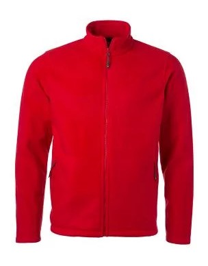James & Nicholson, Men's Fleece Jacket, red