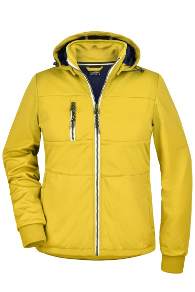 James & Nicholson, Ladies' Maritime Jacket,sun-yellow/navy/white PES290