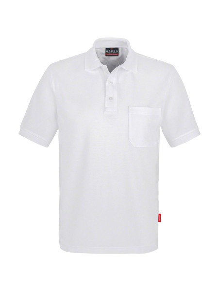 HAKRO, Pocket-Poloshirt MIKRALINAR®, weiß