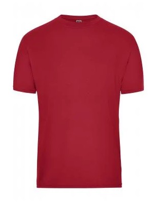 James & Nicholson, Men's BIO Workwear T-Shirt, red