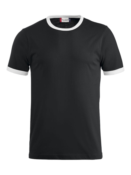 Clique, T-Shirt Nome, schwarz/weiß
