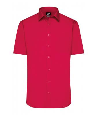 James & Nicholson, Men's Shirt Shortsleeve Poplin, red
