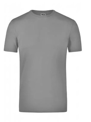 James & Nicholson, Elastic-T-Shirt, mid-grey