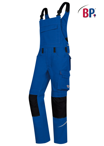 BP, Komfort-Latzhose mit Reflexelementen und Kniepolstertaschen, königsblau