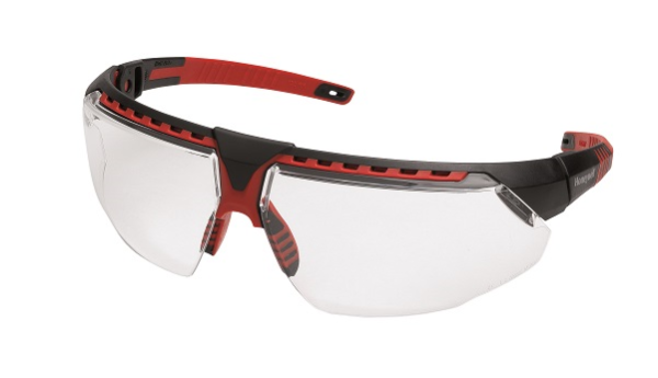 Schutzbrille - "Avatar" schwarz-rot, klar