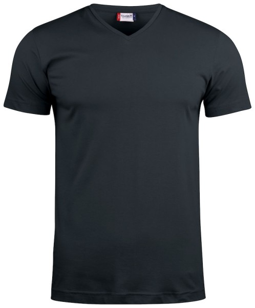 Clique, T-Shirt Basic-T V-neck, schwarz