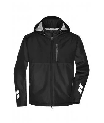 James & Nicholson, Padded Hardshell Workwear Jacket, black/black