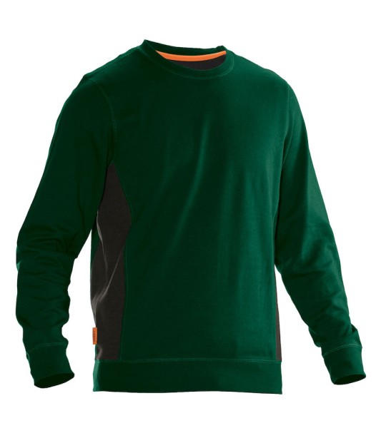 Jobman, Sweatshirt "Practical", forest grün/schwarz