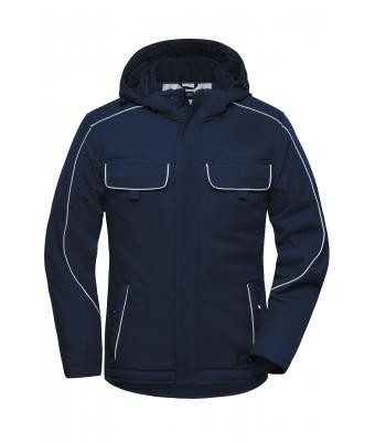 James & Nicholson, Workwear Softshell Padded Jacket - SOLID -, navy