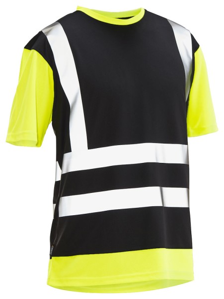 Jobman, Hi-Vis T-Shirt "Technical", schwarz/gelb